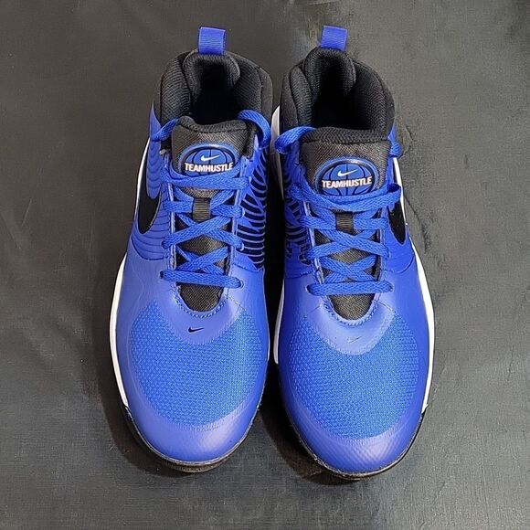 BRAND NEW NIKE TEAMHUSTEL ROUND TOE LACE-UP CLOSURE GENUINE LEATHER SNEAKER - Picture 4 of 16